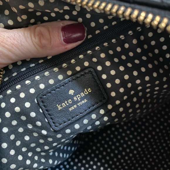 EUC Kate Spade Astor Court Aurelia Quilted Black Leather Handbag - Picture 11 of 13